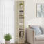 Bookcase, Tall Narrow Bookshelf, Wooden Bookcase with Open Storage Shelf, for Living Room, Home Office, Bedroom-371177502-373254588