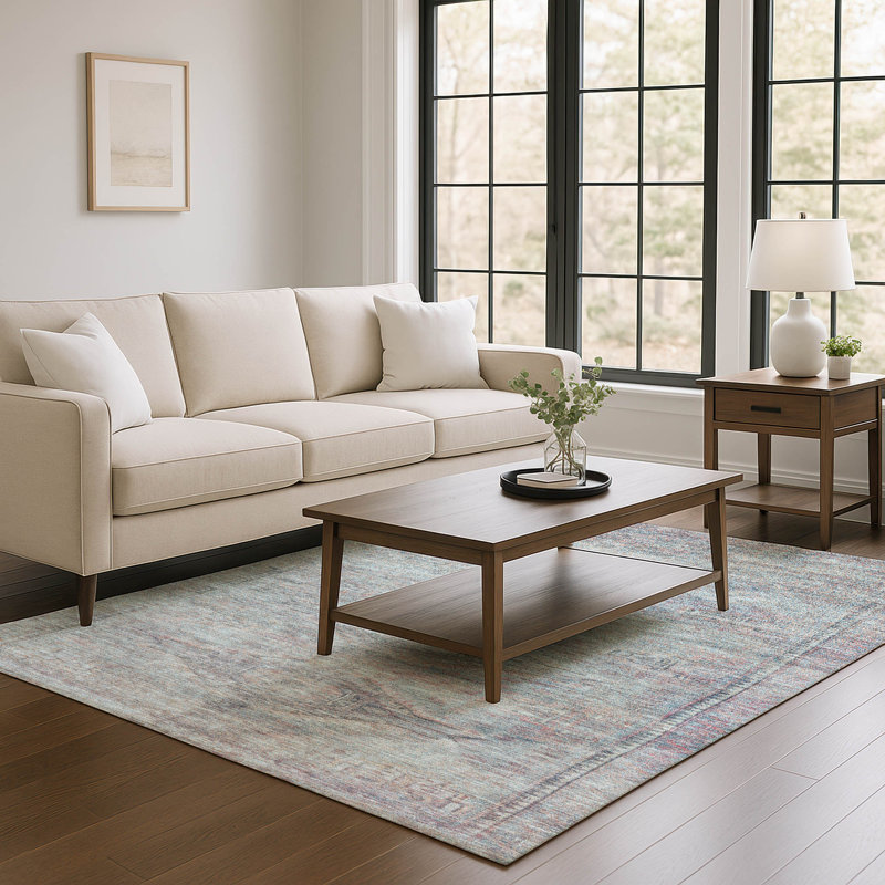 Premium Machine Washable Marasco AMF1631 Global Rug, Rectangle 8' x 10'