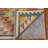 Geometric Kilim Reversible Wool Runner Rug 2x7