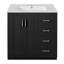 Ensemble de meuble-lavabo autoportant 30 po avec 3 tiroirs et portes à fermeture douce-1377687774