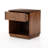 Nola Mullane 1 - Drawer Solid Wood Nightstand in Burnt Fruitwood