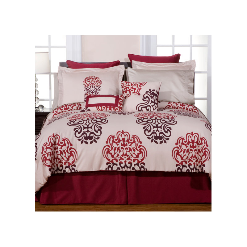 Traditional Cotton Damask Duvet Cover, Twin / Twin Extra Long
