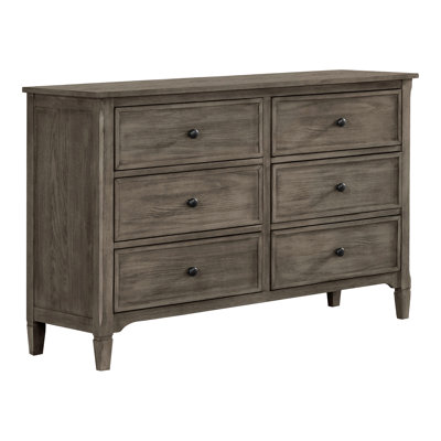 Isiah 6 Drawer 47.63" W Double Dresser by Three Posts Baby & Kids