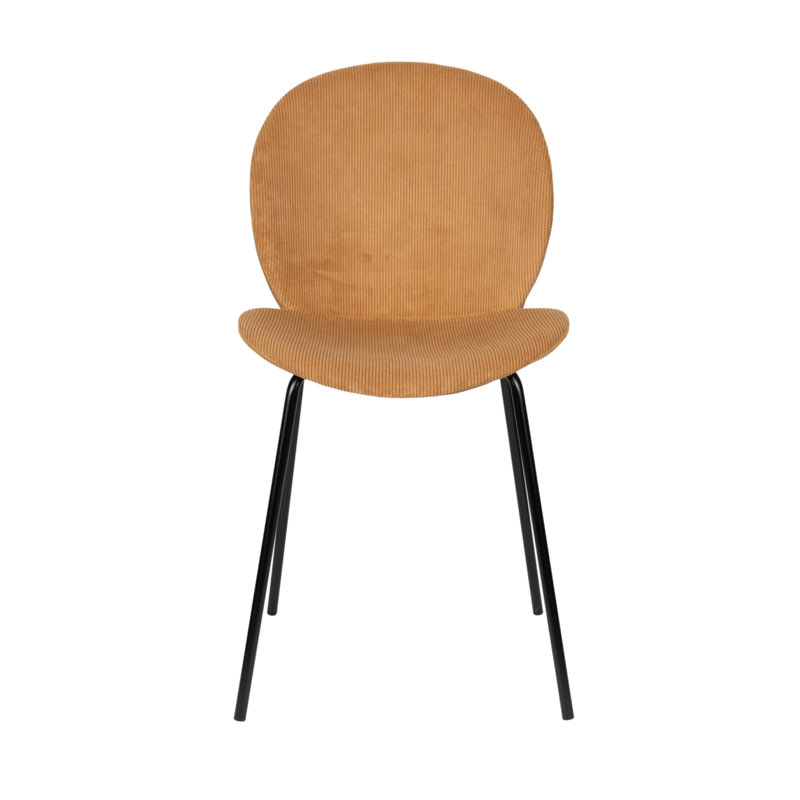 Bonnet Upholstered Dining Chair, Yellow