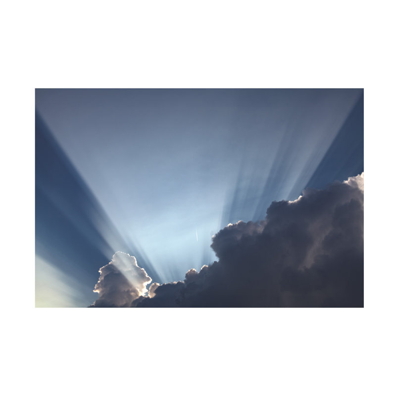 «Storm Cloud Sun Rays On Canvas» par Kurt Shaffer, reproduction de photos, H 22 po x l 32 po x P 2 po