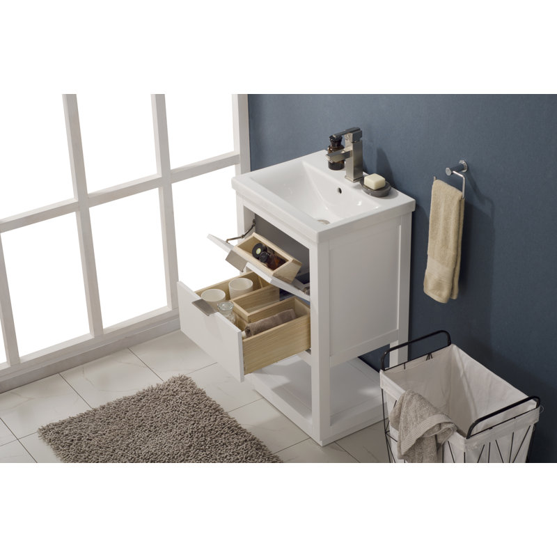 Ensemble de meuble-lavabo simple 20 po Eanes, Blanc