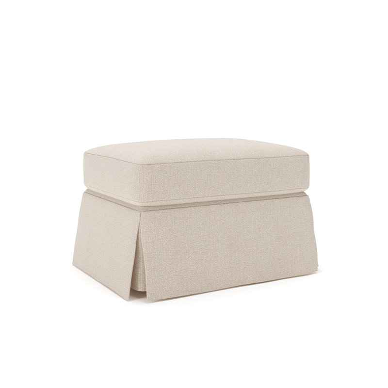 Lawson Upholstered Ottoman, Bevin Fossil