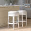 Tabouret de bar pivotant sans dossier 31 po en bois