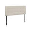 Lit, tête de lit seulement, lit double, tapissier, aspect lin beige, transitionnel-815334852-815334713