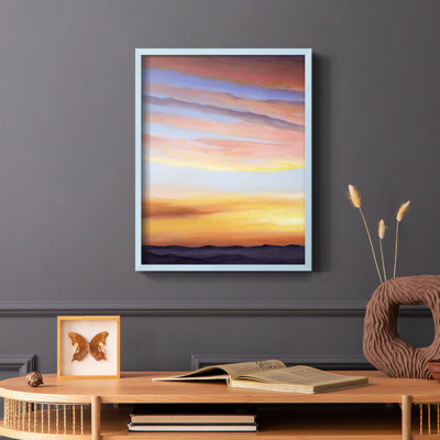 Ignited Dusk I Framed Print - Solid Wood