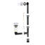 Baignoire en alcôve en acrylique blanc brillant avec drain externe 60 po x 30 po Streamline-101699045