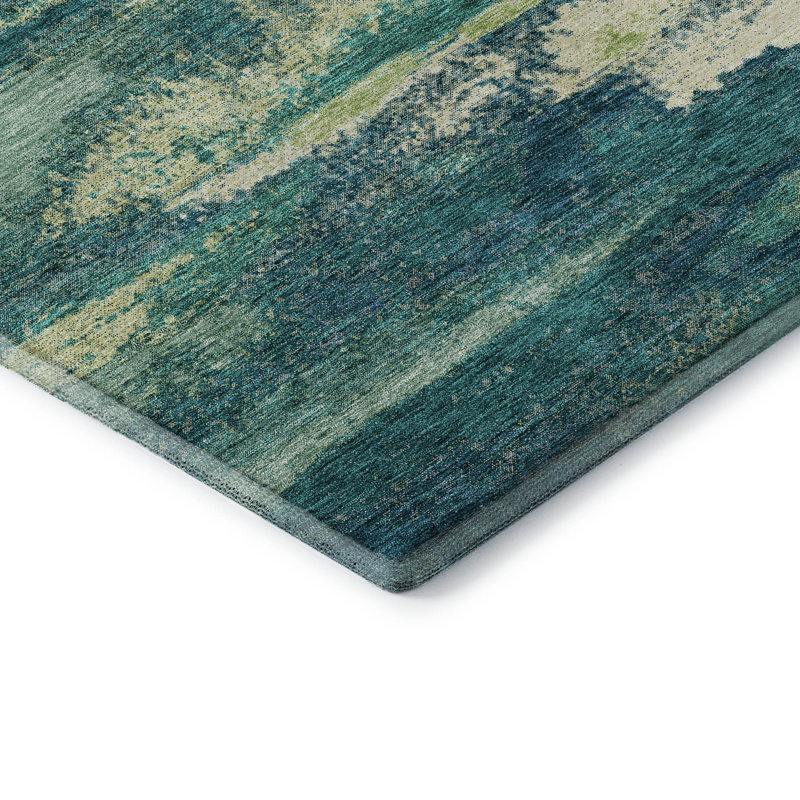 Tapis émeraude de qualité supérieure Prisco, Tapis de couloir 2 pi 3 po x 7 pi 6 po