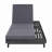 Outdoor Lounge Chaise With Water-Resistant Lounge Cushion-1013412310-1013412311