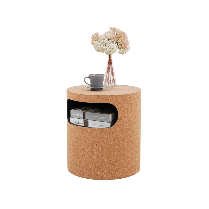 Aloisa 40cm W Manufactured Wood Bedside Table