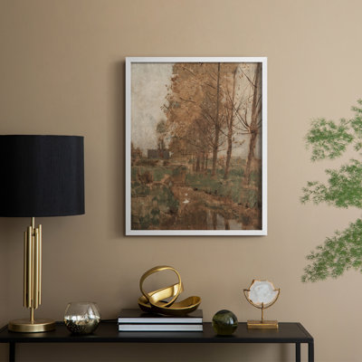 Reproduction encadrée vintage en bois massif CLxxi