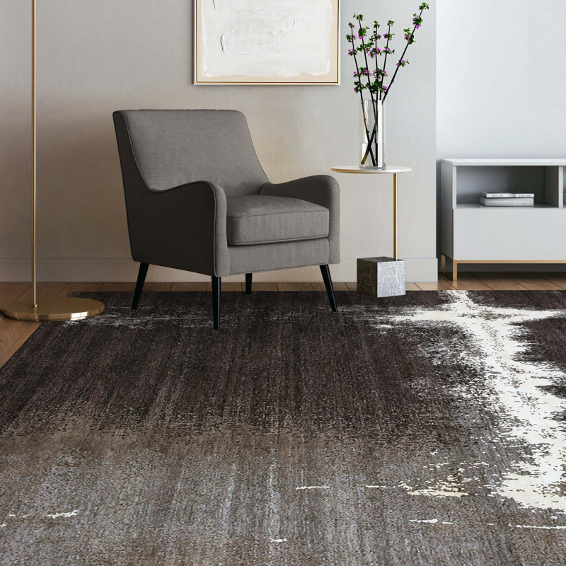 Hand Knotted Area Rug, Rectangle 8' x 10'