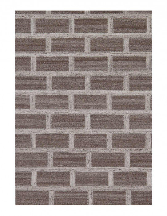 Beige Modern Cowhide Rug 6'X 9'