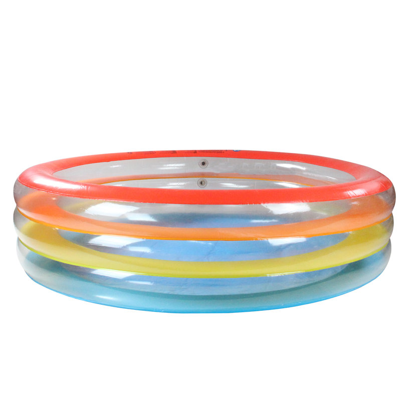 Piscine gonflable multicolore 6,5 'à 3 anneaux