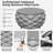 Martje Fully Assembled Altuminum Frame 6 - Person Polyester Rope Outdoor Seating Group with Cushions-429878019