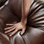 Elvina Genuine Leather Swivel Power Recliner-1577146354