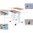 Adjustable Solid Wood Top Metal Base Standing Desk-1175724385