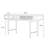 Black Rectangular Solid Wood with 2 drawers desk-1379683843