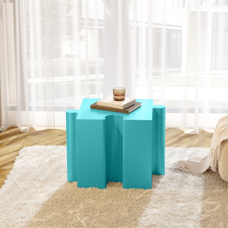 Puzzle Art Side Table/ Modular Concave Edge MGO Table - Buy Singles Or Combine For Custom Layouts/ Indoor & Outdoor