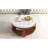 Large round ottoman coffee table | 2-tier button tufted design | wood shelf storage | waterproof linen upholstery | wheeled footrest