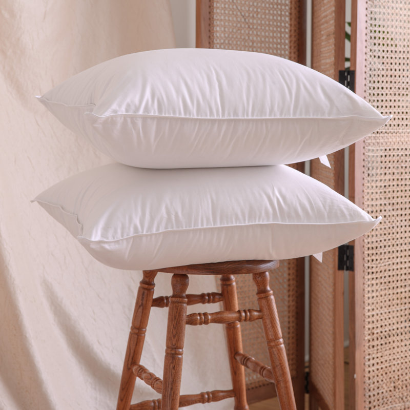 Highland Feather 950 Loft Polish Goose Down Pillow 500 TC Cotton Casing, Standard