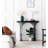 Black Hexagonal Acrylic Console Table-107088602