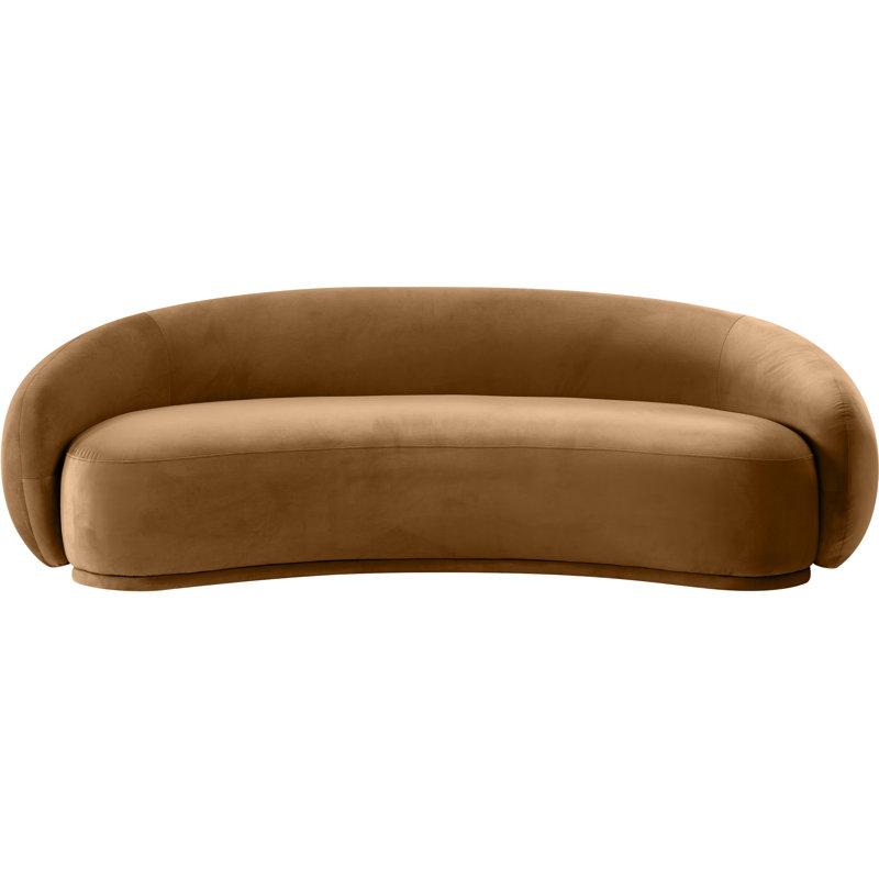 Emery Velvet Sofa, Saddle Velvet