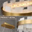Luminaire de plafond moderne moderne en cuivre 37 po