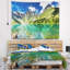 Photographie jour lumineux mountain lake tapestry-28483311
