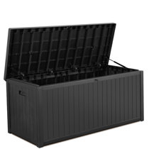 Toomax Foreverspring 70 Gallon Outdoor Deck Storage Box Chest Bench, Dark  Gray, 1 Piece - Pay Less Super Markets