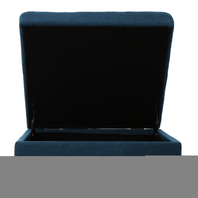 Élégant rangement bleu marine: avec rangement roulant et vaste en tissu: couvercle moderne