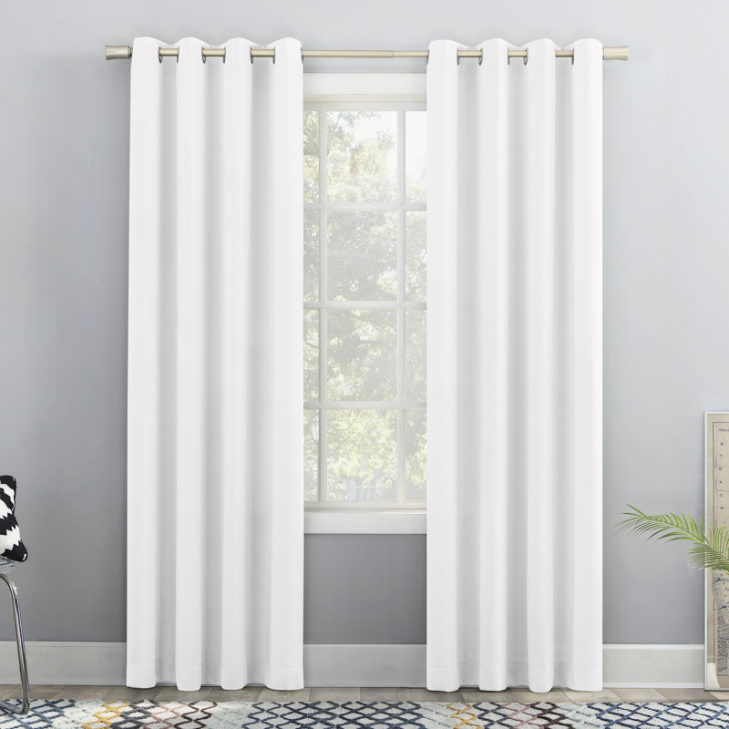 Panneau de rideau semi-transparent Jaqueta, L 54 po x L 63 po