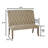 Walden Linen Blend Upholstered Bench