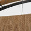 Sean Lavin Noa Large LED Ring Chandelier in Bronze with Washed Black Sea Grass shade-717365075-717365087-717365086