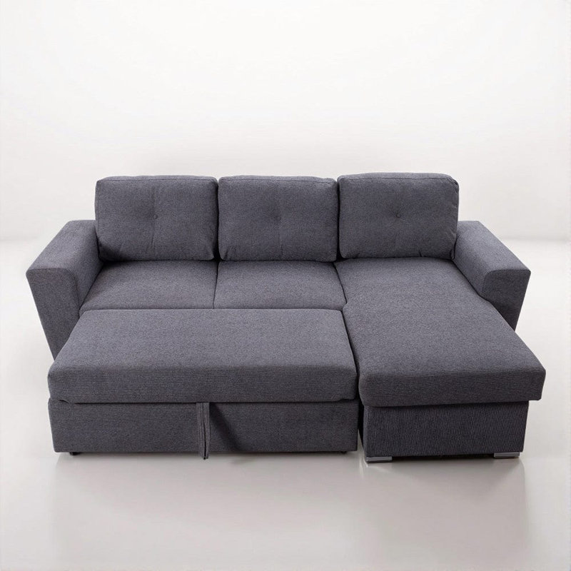 BELMONT 3 Seater Sofa Bed, Grey