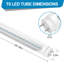 Ampoule à DEL T8 22 watts G13 / culot à deux broches-70734577