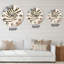 Horloge murale moderne Botanical Minimalist Leaf In Earth Tones I-60329342
