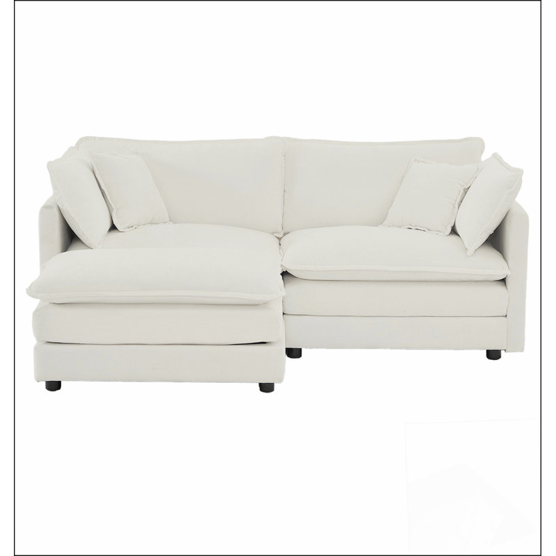 Two-Seater Sofa with 1 Footrest, Seater L-Shaped Sectional with Ottoman, Loveseat with Ottoman