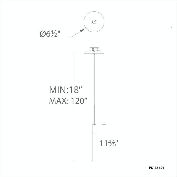 Magic 1 - Light LED Pendant, Black