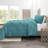 Double Brushed Pleated Duvet Cover Set-1138808771-1138794258