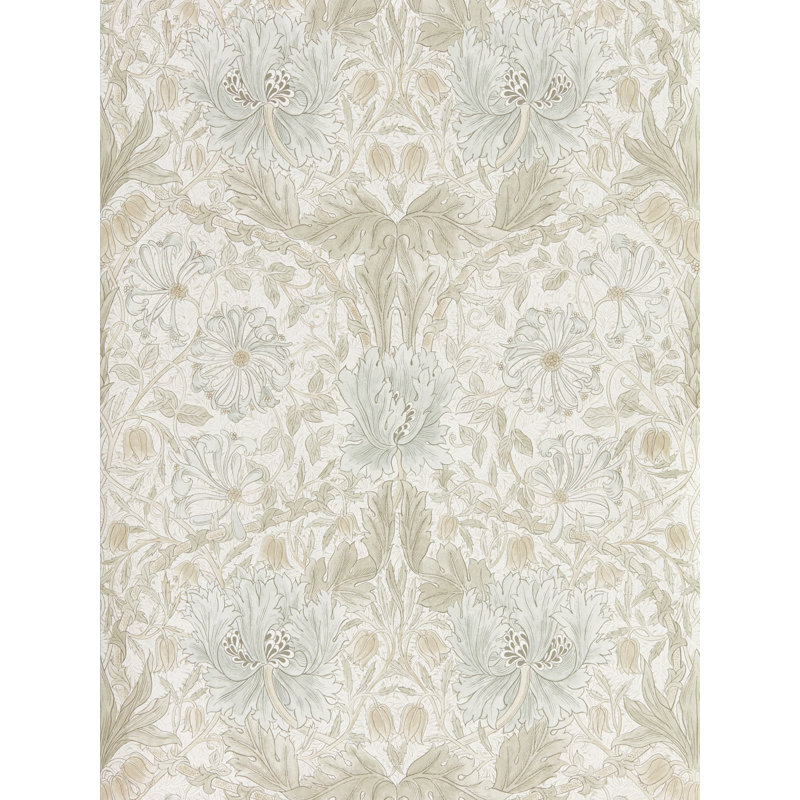 Pure Honeysuckle & Tulip Wallpaper, Linen
