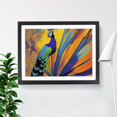 Exclusive Peacock Abstract - Framed Print