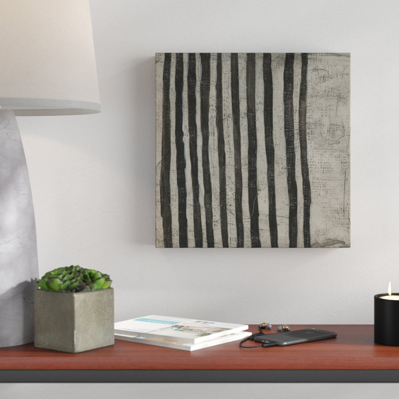 « stone vii », peinture sur toile tendue, H 14 po x l 14 po x P 2 po