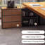Bureaux en bois massif en forme de L jaune clair-108304462-108304460