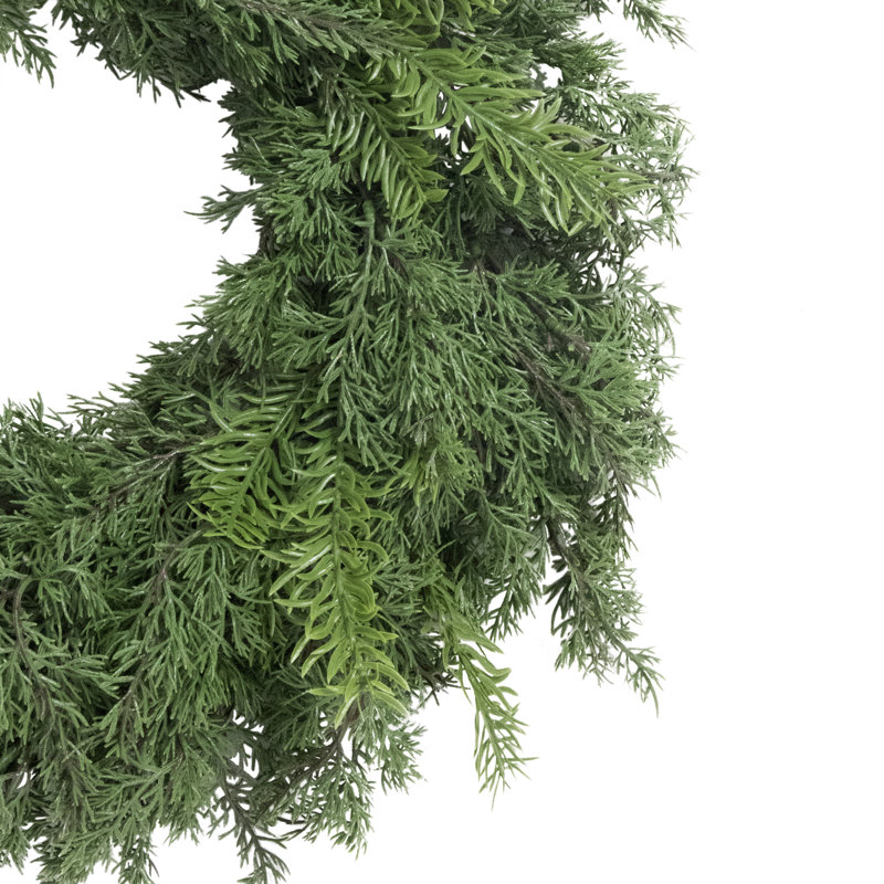 Couronne de Noël artificielle 24 pouces avec embouts en PE souples