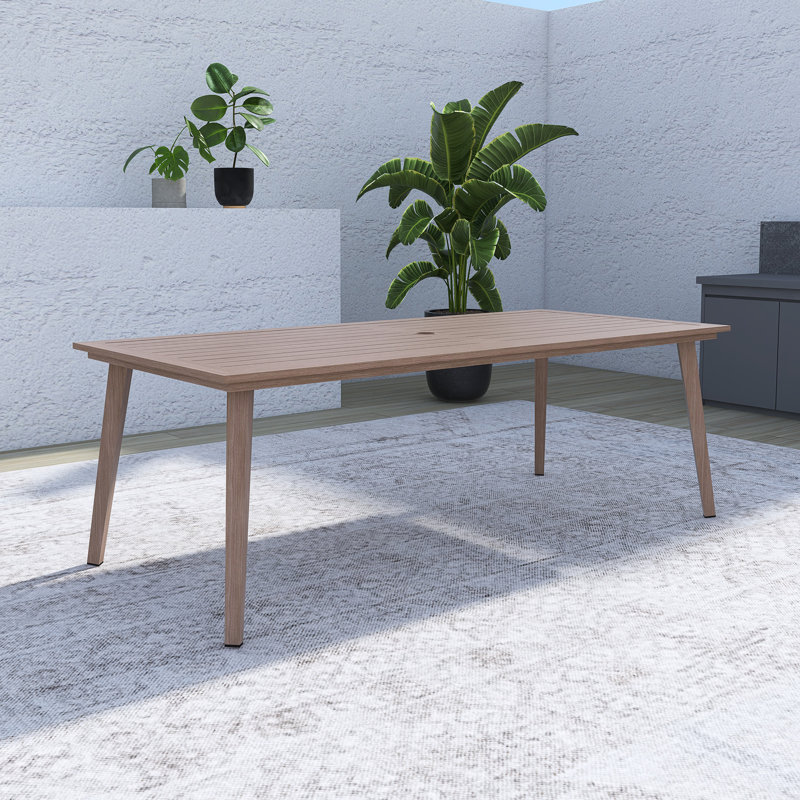 Table basse en X, Brun